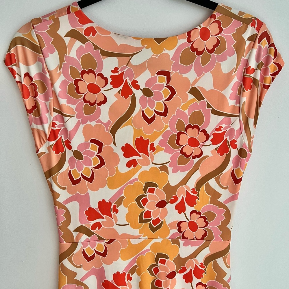AFRM Orange Pink Floral Maxi Dress - Picture 10 of 10